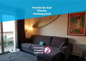 Capitaine Némo T2 4pers, piscine, parking privé, lits faits, serviettes de toilette